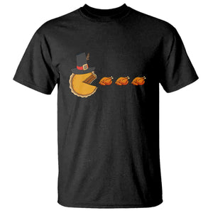 Thanksgiving Video Game T Shirt Pumpkin Pie Eating Turkey Gamer Patch Day TS10 Black Print Your Wear