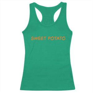 Matching Thanksgiving Couples Racerback Tank Top Funny Sweet Potato Fall Couple TS10 Irish Green Print Your Wear