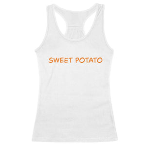 Matching Thanksgiving Couples Racerback Tank Top Funny Sweet Potato Fall Couple TS10 White Print Your Wear