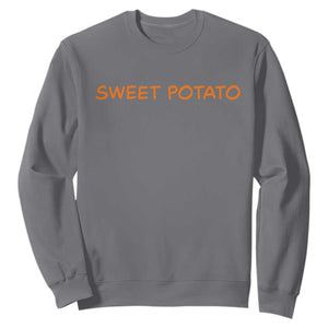 Matching Thanksgiving Couples Sweatshirt Funny Sweet Potato Fall Couple TS10 Charcoal Print Your Wear