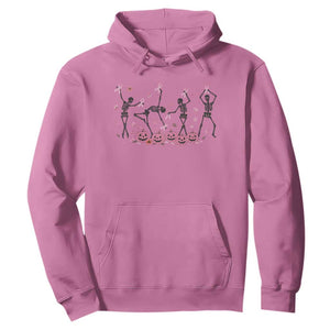 Dancing Skeletons Breast Cancer Hoodie Skeleton Pink Ribbon Halloween TS10 Azalea Print Your Wear