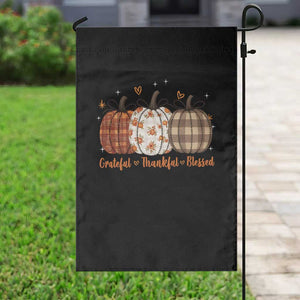 Grateful Thankful Blessed Pumpkin Garden Flag Hello Thanksgiving Cozy Fall Autumn Rustic TS10 Print Your Wear