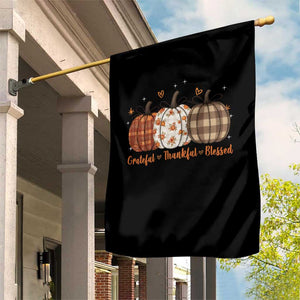 Grateful Thankful Blessed Pumpkin Garden Flag Hello Thanksgiving Cozy Fall Autumn Rustic TS10 Print Your Wear