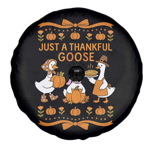 Just a Thankful Goose Spare Tire Cover Thanksgiving Silly Gooses TS10 Print Your Wear