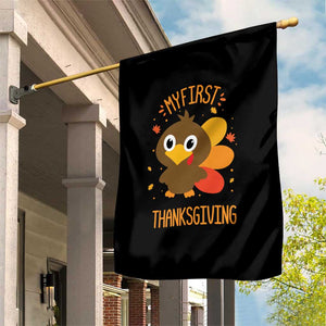 My First Thanksgiving Garden Flag Funny Thanksgiving Turkey TS10 Print Your Wear