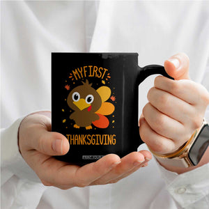My First Thanksgiving Coffee Mug Funny Thanksgiving Turkey TS10 Print Your Wear