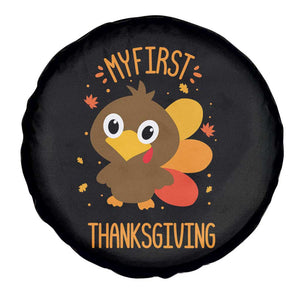 My First Thanksgiving Spare Tire Cover Funny Thanksgiving Turkey TS10 Print Your Wear