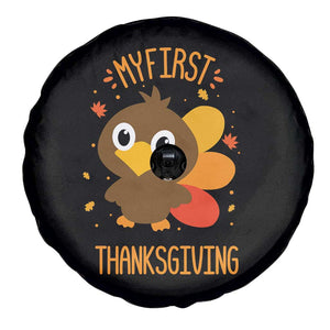 My First Thanksgiving Spare Tire Cover Funny Thanksgiving Turkey TS10 Print Your Wear