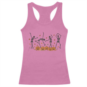 Dancing Skeleton Racerback Tank Top Retro Halloween Party Pumpkin Fall Season TS10 Azalea Print Your Wear