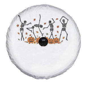 Dancing Skeleton Spare Tire Cover Retro Halloween Party Pumpkin Fall Season TS10 Print Your Wear