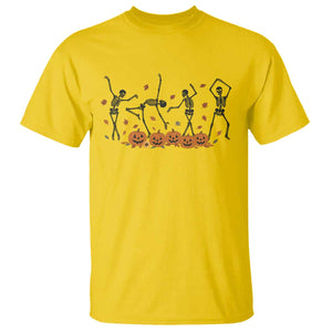 Dancing Skeleton T Shirt Retro Halloween Party Pumpkin Fall Season TS10 Daisy Print Your Wear