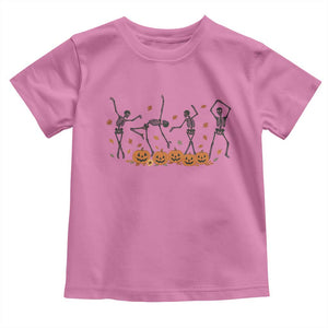 Dancing Skeleton Toddler T Shirt Retro Halloween Party Pumpkin Fall Season TS10 Azalea Print Your Wear