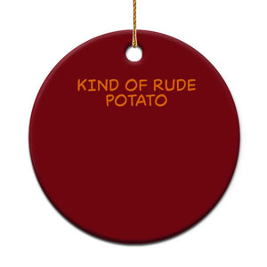 Matching Thanksgiving Couples Ceramic Ornament Funny Kind Of Rude Potato Fall Couple TS10 1pc Red Print Your Wear