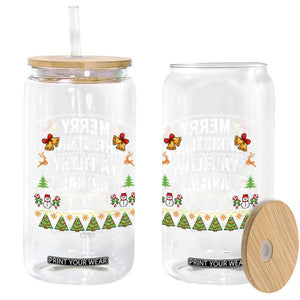 Merry Christmas Ya Filthy Animal Glass Can Ugly Xmas Movie Alone Pajama TS10 Print Your Wear