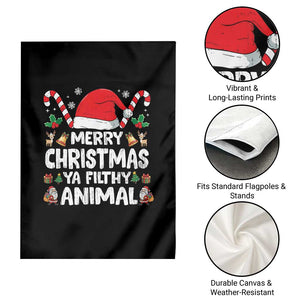 Merry Christmas Ya Filthy Animal Garden Flag Funny Home Xmas Alone Movie Pajama TS10 Print Your Wear