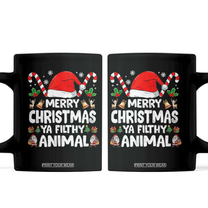 Merry Christmas Ya Filthy Animal Coffee Mug Funny Home Xmas Alone Movie Pajama TS10 Black Print Your Wear