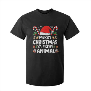 Merry Christmas Ya Filthy Animal T Shirt For Kid Funny Home Xmas Alone Movie Pajama TS10 Black Print Your Wear