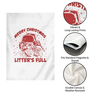Litters Full Garden Flag Funny Cat Christmas Vacation TS10 Print Your Wear