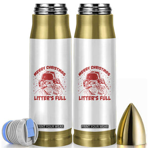 Litters Full Bullet Tumbler Funny Cat Christmas Vacation TS10 White Print Your Wear