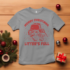 Litters Full T Shirt Funny Cat Christmas Vacation TS10 Sport Gray Print Your Wear
