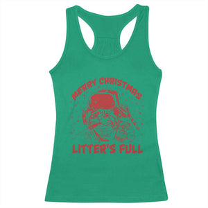 Litters Full Racerback Tank Top Funny Cat Christmas Vacation TS10 Irish Green Print Your Wear