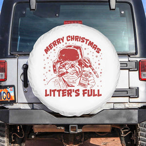Litters Full Spare Tire Cover Funny Cat Christmas Vacation TS10 No hole White Print Your Wear