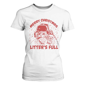 Litters Full T Shirt For Women Funny Cat Christmas Vacation TS10 White Print Your Wear