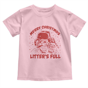 Litters Full Toddler T Shirt Funny Cat Christmas Vacation TS10 Light Pink Print Your Wear