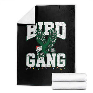 PFE Bird Gang Christmas Throw Blanket Philly Lover Santa Bird TS10 Black Print Your Wear