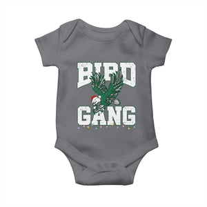 PFE Bird Gang Christmas Baby Onesie Philly Lover Santa Bird TS10 Charcoal Print Your Wear