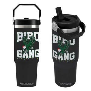 PFE Bird Gang Christmas Flip Straw Tumbler Philly Lover Santa Bird TS10 One Size: 30 oz Black Print Your Wear