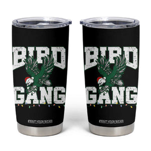 Philadelphia Bird Gang Christmas Tumbler Cup Philly Fan Santa Eagle TS10 Black Print Your Wear