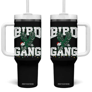 PFE Bird Gang Christmas Tumbler With Handle Philly Lover Santa Bird TS10 One Size: 40 oz Black Print Your Wear