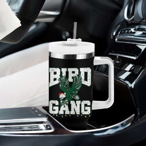 PFE Bird Gang Christmas Tumbler With Handle Philly Lover Santa Bird TS10 Print Your Wear