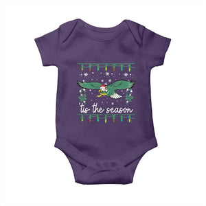 Christmas Philly Lover Baby Onesie Tis The Season Football Lovers EF TS10 Purple Print Your Wear