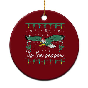 Christmas Philly Lover Ceramic Ornament Tis The Season Football Lovers EF TS10 1pc Red Print Your Wear