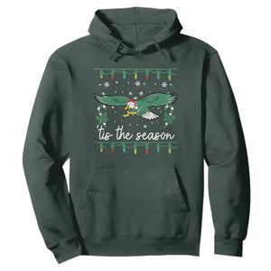 Christmas Philly Lover Hoodie Tis The Season Football Lovers EF TS10 Dark Forest Green Print Your Wear