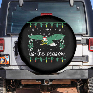 Christmas Philly Lover Spare Tire Cover Tis The Season Football Lovers EF TS10 No hole Black Print Your Wear