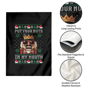 Inappropriate Christmas Garden Flag Funny Put Your Nuts in My Mouth Dirty Holiday TS10 Print Your Wear