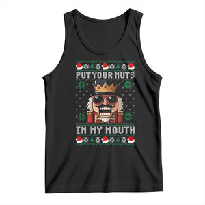 Inappropriate Christmas Tank Top Funny Put Your Nuts in My Mouth Dirty Holiday - Print Your Wear