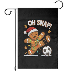 Oh Snap Gingerbreadman Christmas Soccer Garden Flag TS10 Black Print Your Wear