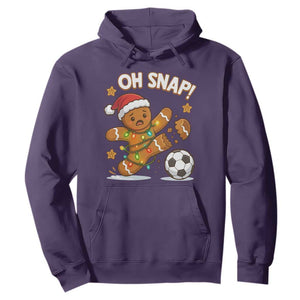 Oh Snap Gingerbreadman Christmas Soccer Hoodie TS10 Purple Print Your Wear