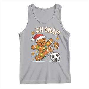 Oh Snap Gingerbreadman Christmas Soccer Tank Top TS10 Athletic Heather Print Your Wear