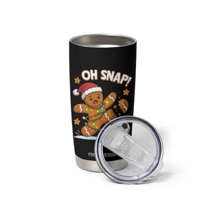 Oh Snap Gingerbreadman Christmas Soccer Tumbler Cup TS10 Print Your Wear