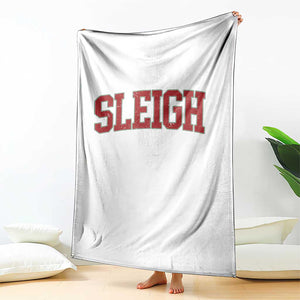 Sleigh Christmas Throw Blanket Funny Women Retro Merry Xmas Family Holiday TS10 Print Your Wear