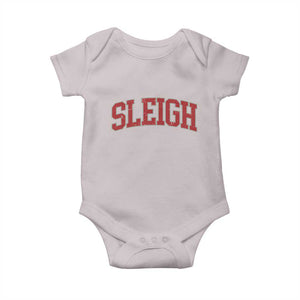Sleigh Christmas Baby Onesie Funny Women Retro Merry Xmas Family Holiday TS10 Ice Gray Print Your Wear