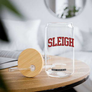 Sleigh Christmas Glass Can Funny Women Retro Merry Xmas Family Holiday TS10 Print Your Wear