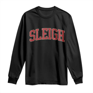 Sleigh Christmas Long Sleeve Shirt Funny Women Retro Merry Xmas Family Holiday TS10 Black Print Your Wear