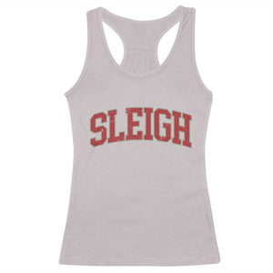 Sleigh Christmas Racerback Tank Top Funny Women Retro Merry Xmas Family Holiday TS10 Ice Gray Print Your Wear