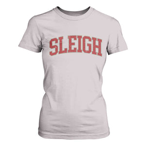 Sleigh Christmas T Shirt For Women Funny Women Retro Merry Xmas Family Holiday TS10 Ice Gray Print Your Wear